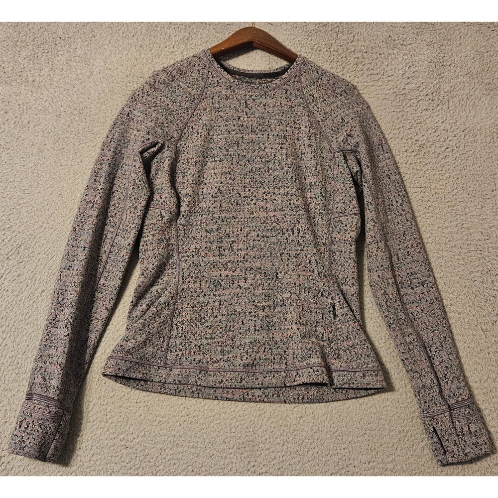 Lululemon Runderful Long‎ Sleeve Women's 6 W3EEAS Rulu Wick Soft Stretch Workout